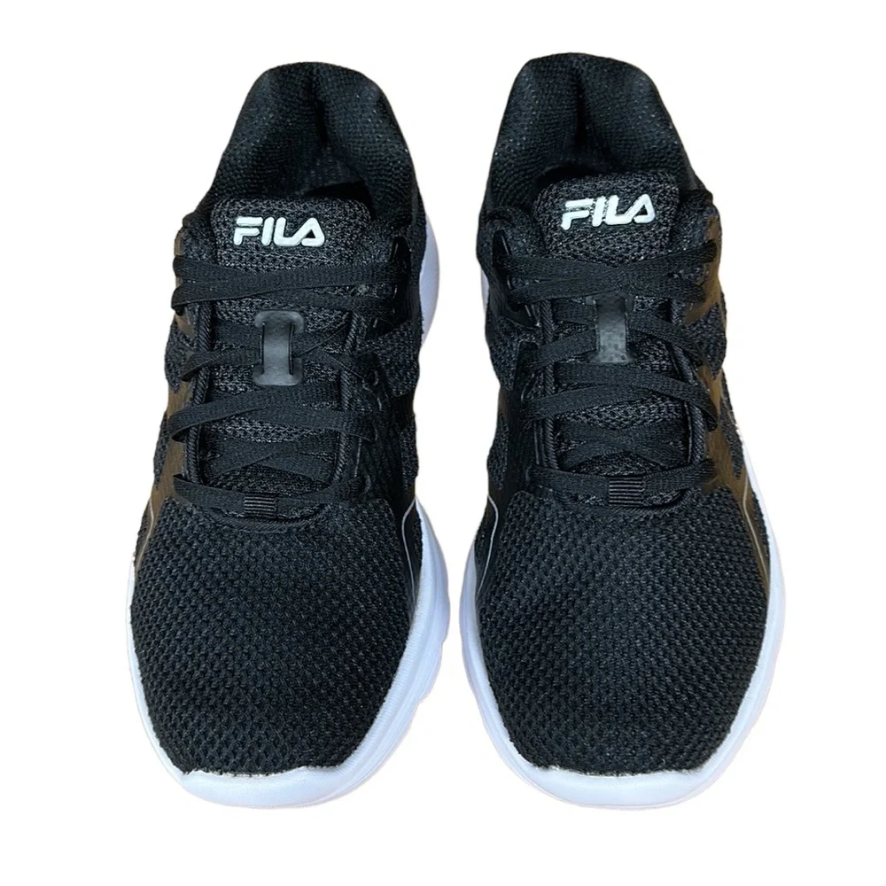 FILA Memory Foam Panorama 7 Women’s Running Walking Shoes Black White Size 9